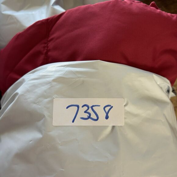 Eddie‎ Bauer Vest Women's Large Goose Down Red 700 Fill Removable Faux Fur Trim - Picture 12 of 16